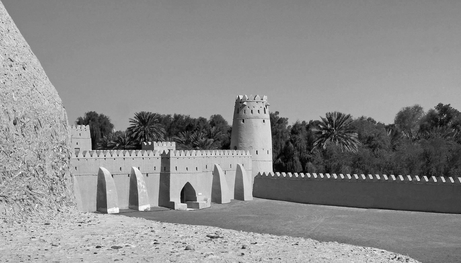 La cour intérieure du fort Al Jahili