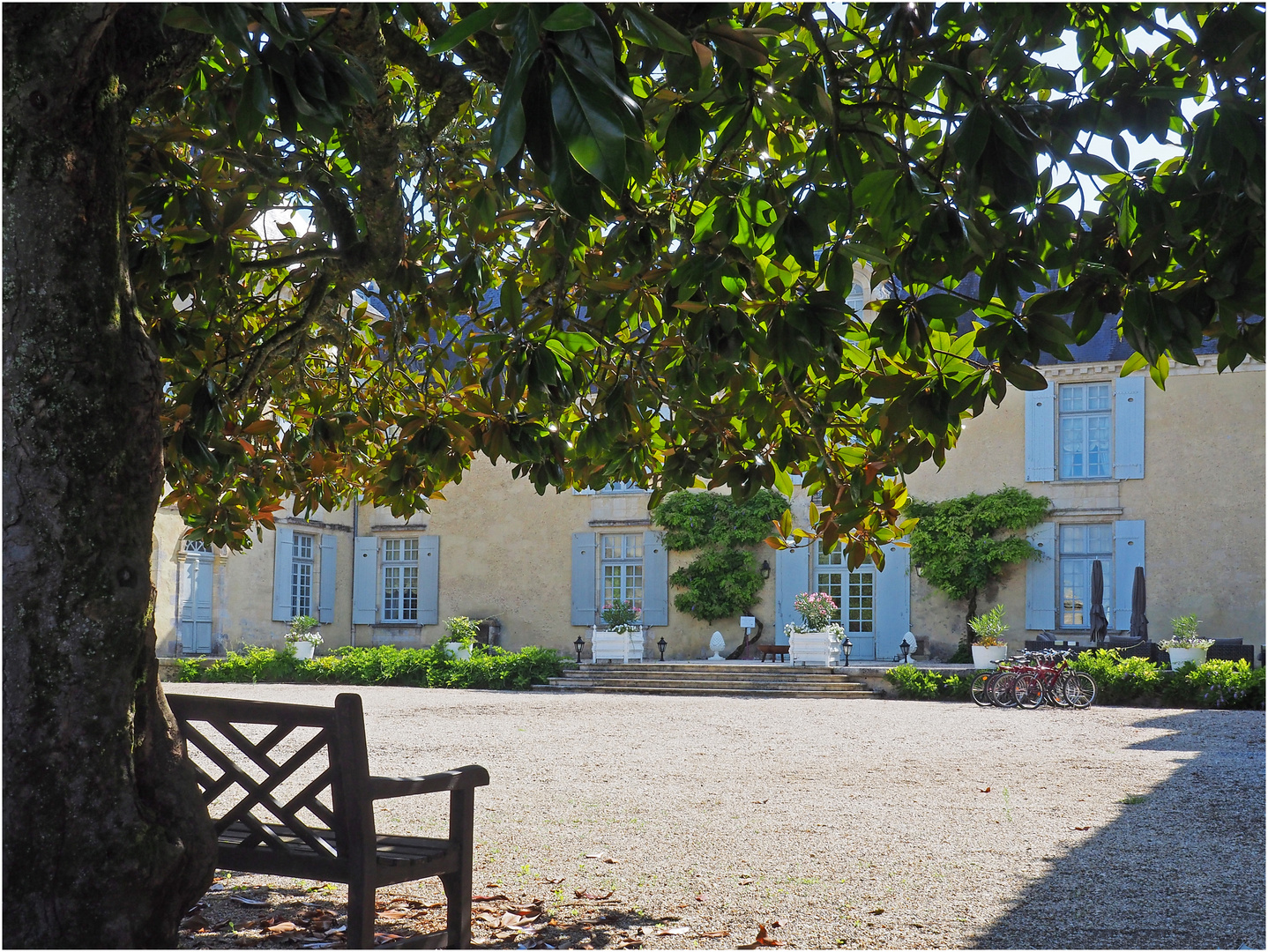 La cour nord du Château Suduiraut