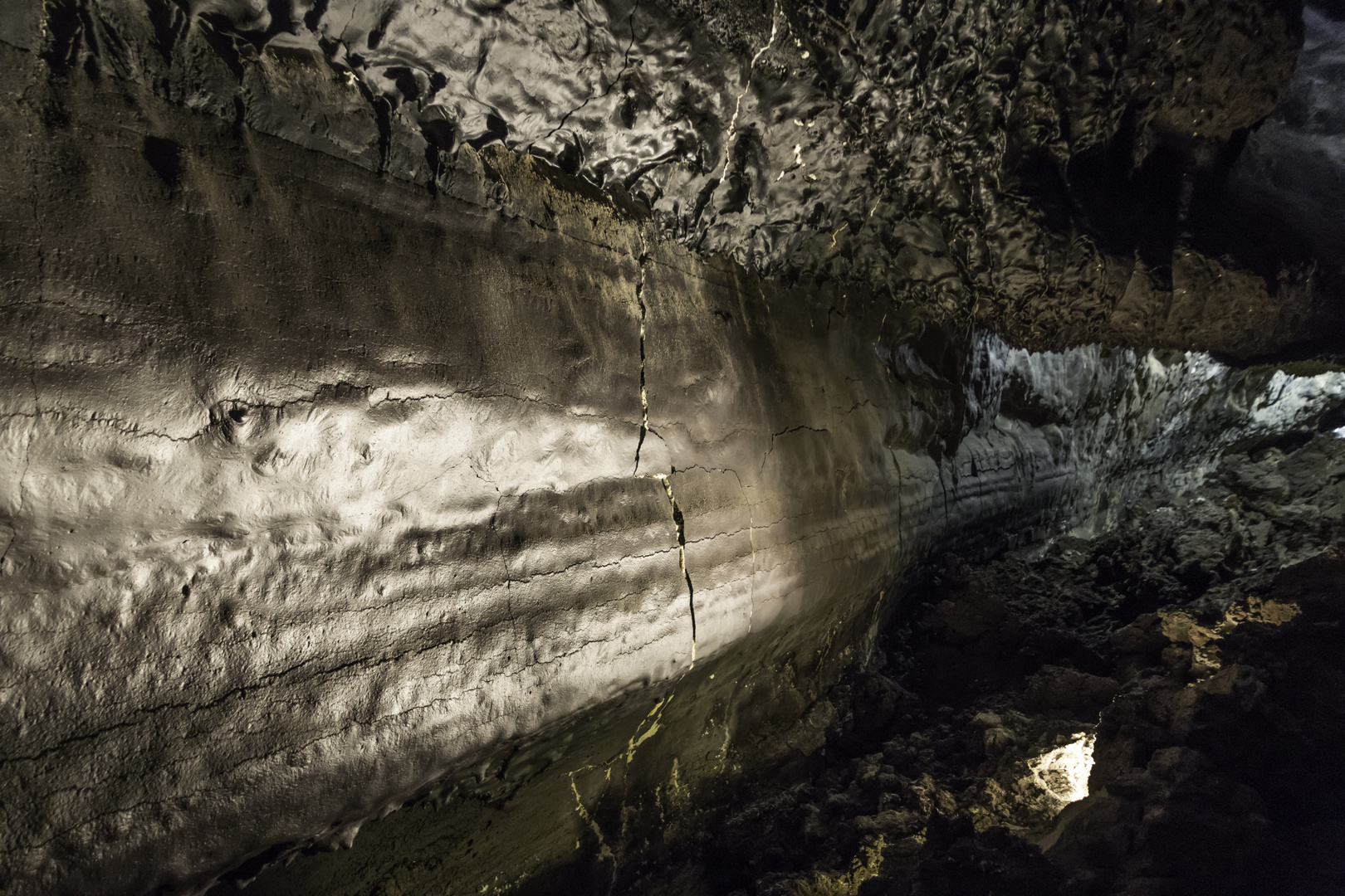 La cueva de los Verdes es una estructura volcánica 