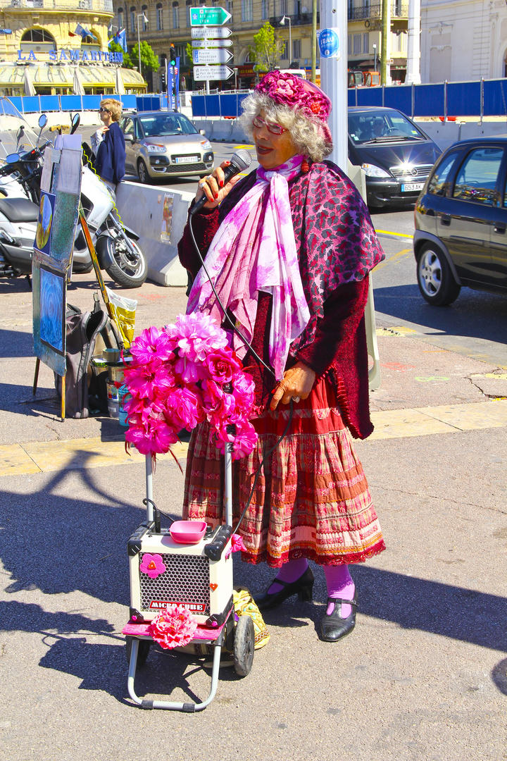 La dame en rose