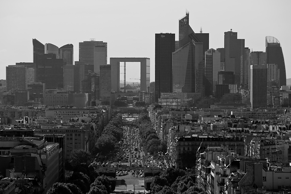 La Défense en noir et blanche