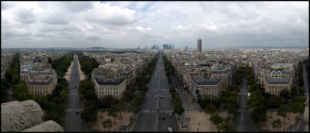 La Défense, gesehen vom Arc de Triomphe (Edit)