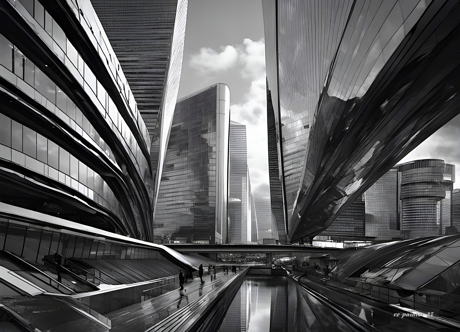 La Défense is a modern business