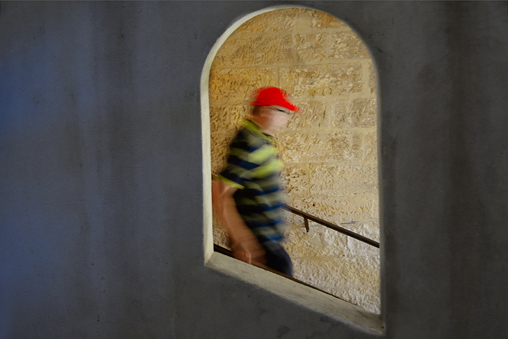 La descente d'escalier