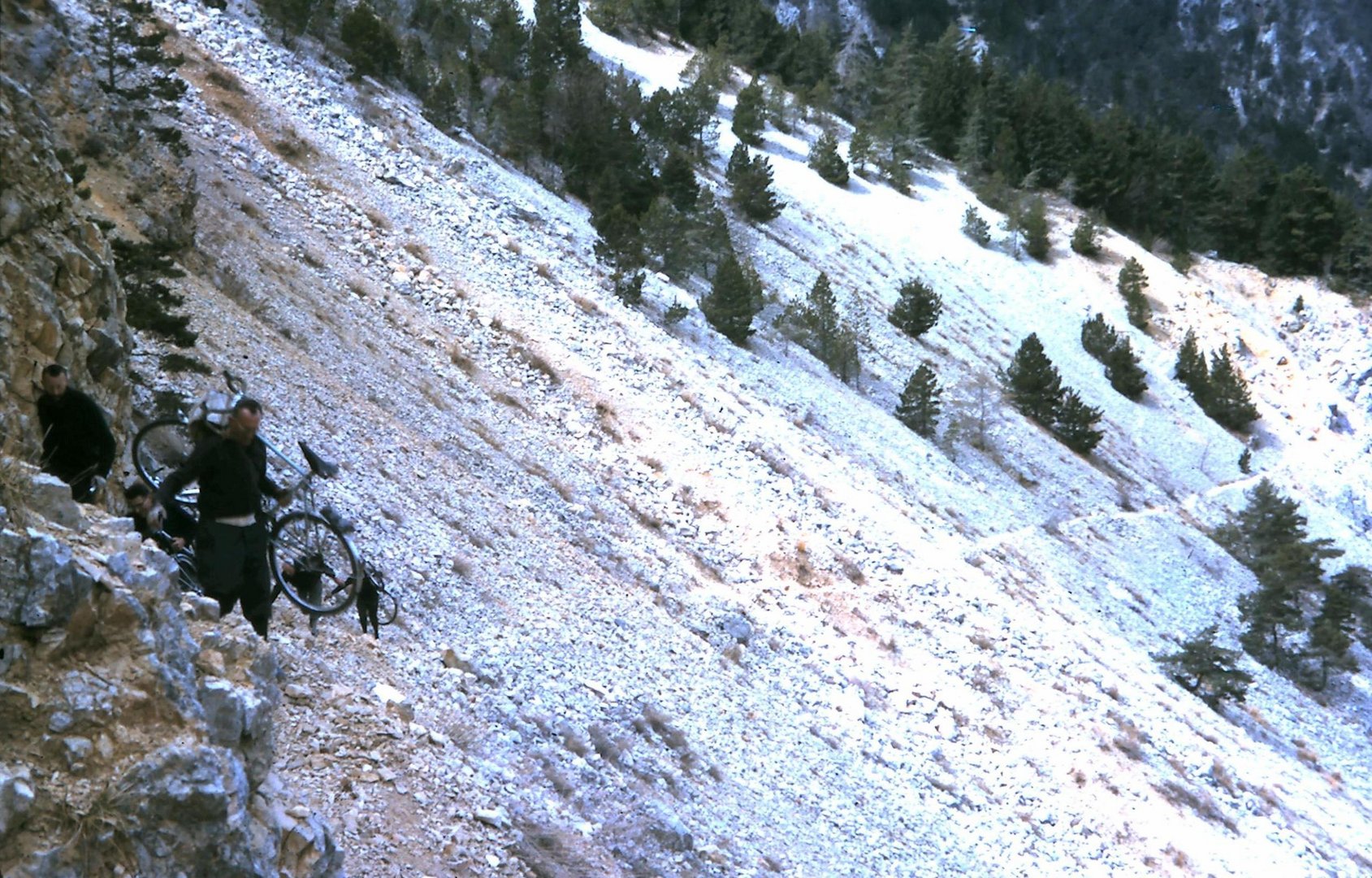 La descente du col du Comte