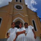 La Digue School Kids attending Communion
