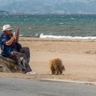 La dona de la platja