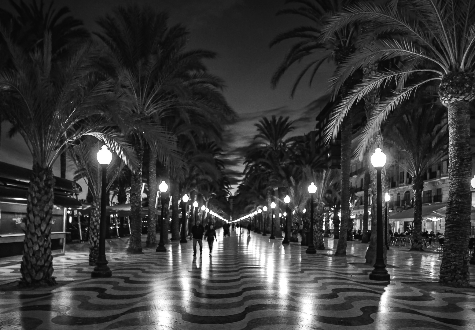 La Explanada de noche