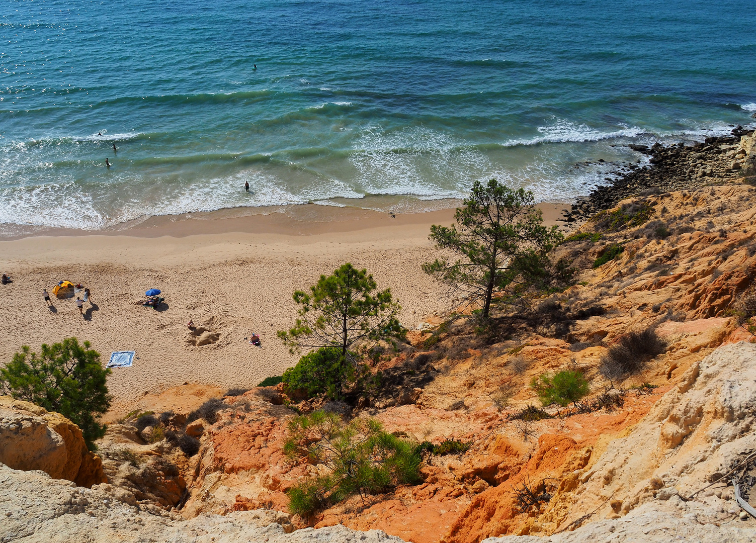 La falaise à la Plage du Barranco