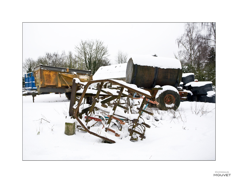 la ferme en hiver....