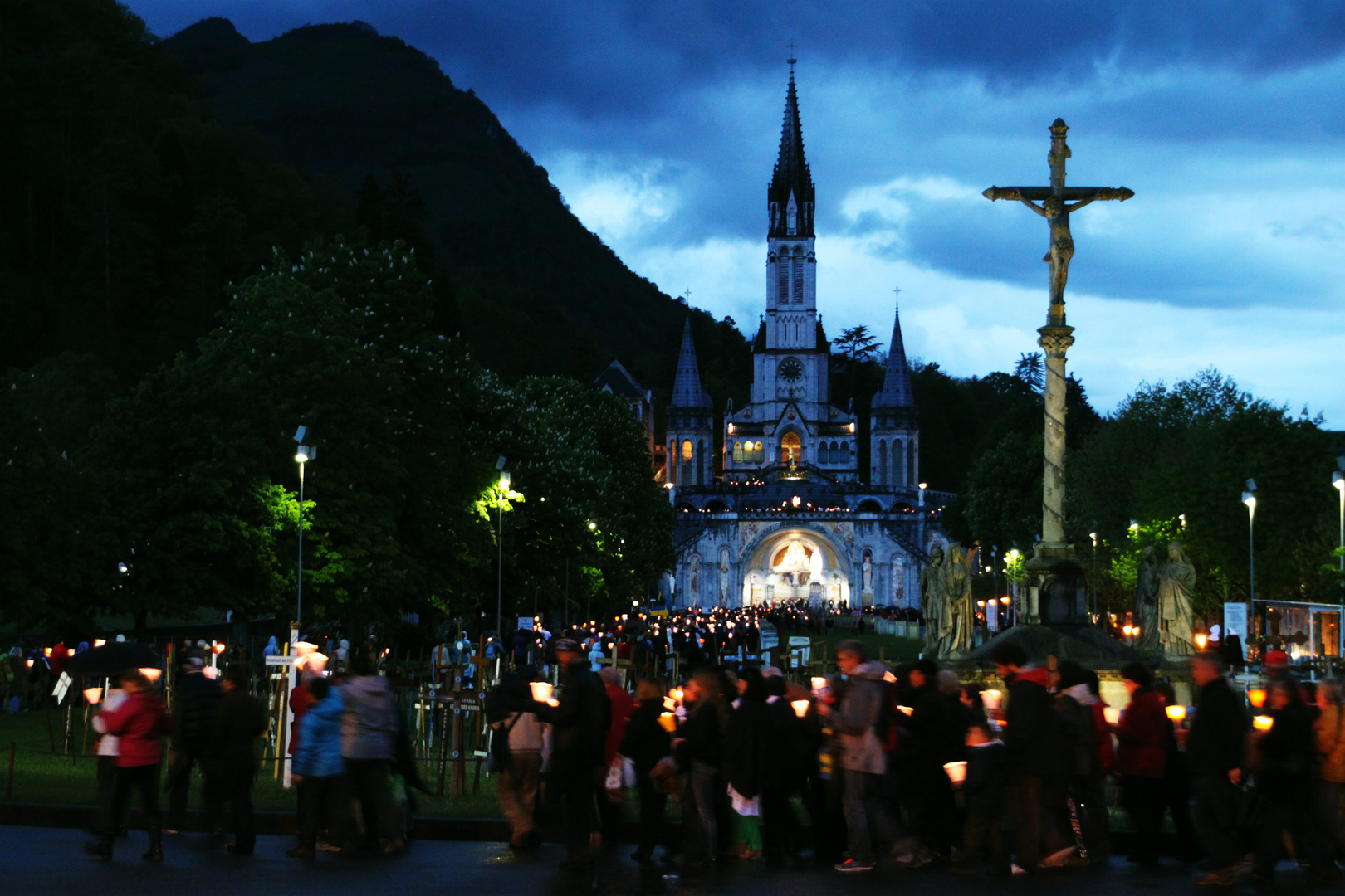 La Fiaccolata serale...