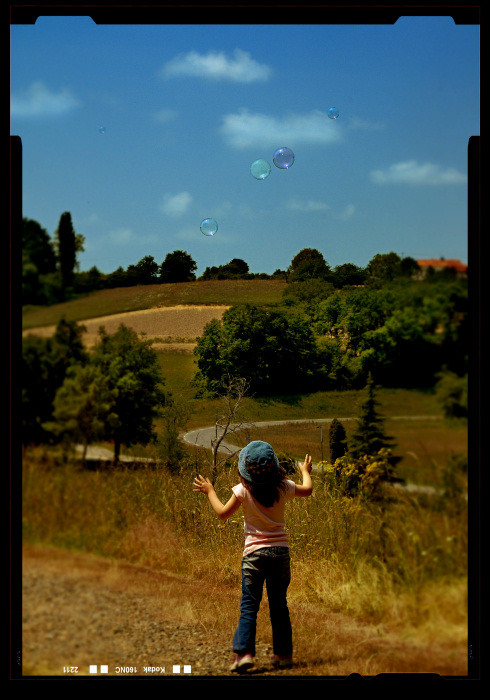 La fille aux bulles