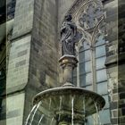 La fontaine de la Cathédrale de Cologne