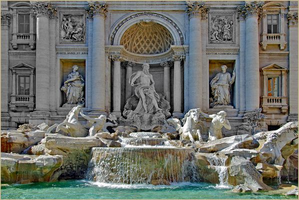 la fontaine de Trevi : un joyau romain ....