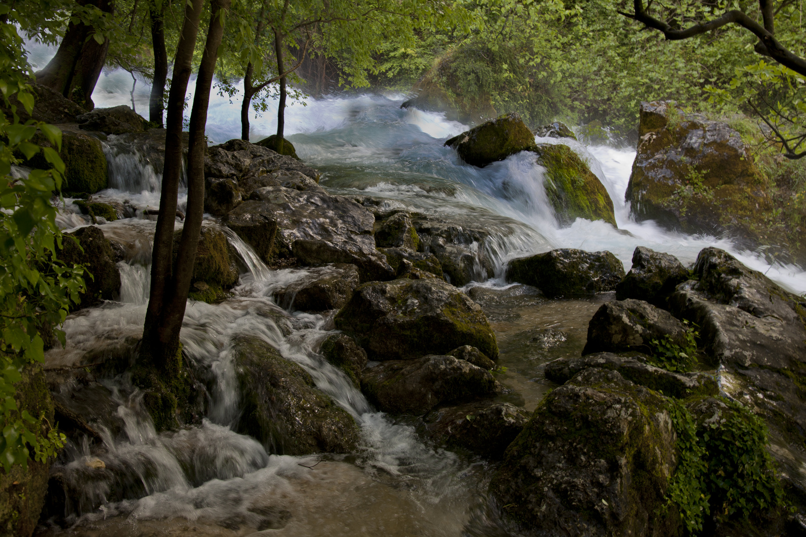 La Fontaine de Vaucluse en crue