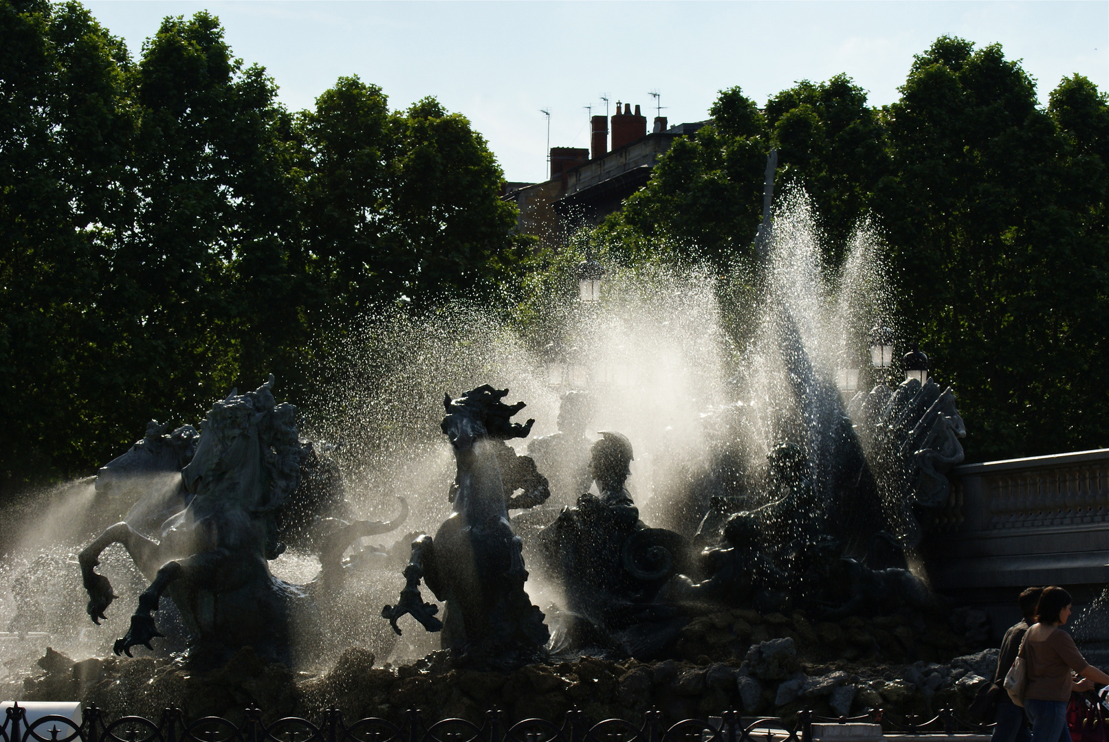 La fontaine des girondins