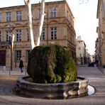 La Fontaine moussue, Cours Mirabeau à Aix en Provence ....