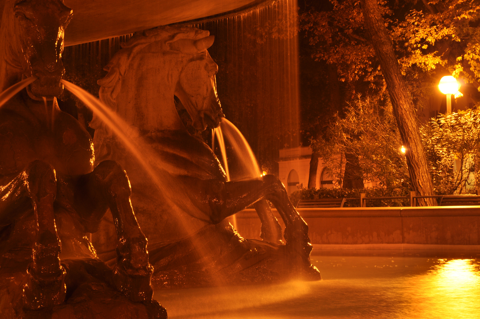 La fontana dei quattro cavalli