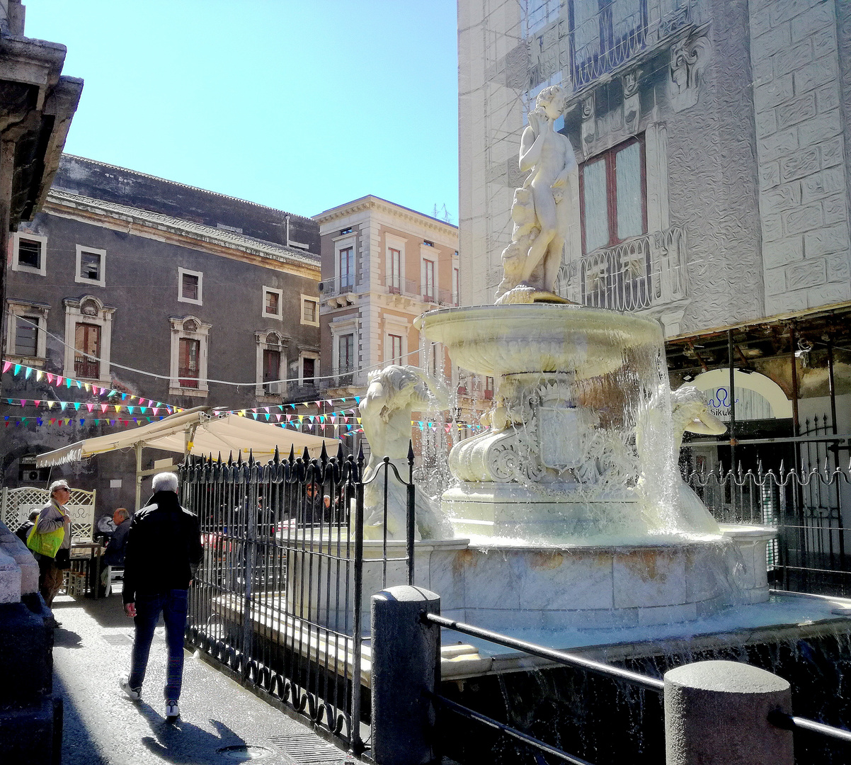 La fontana dell'Amenano, Catane