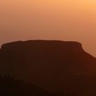 La Fortalezza - gestern abend vom Garajonay aus im Abendlicht (gegenlicht)