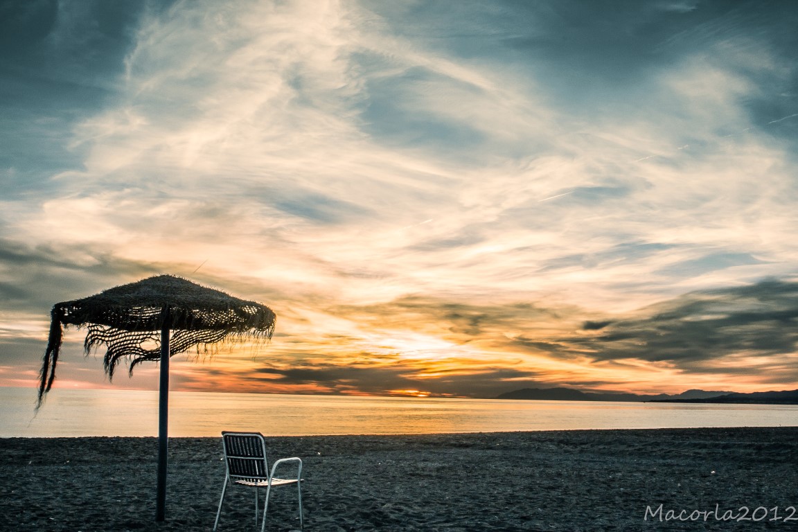 La fuerza del atardecer...