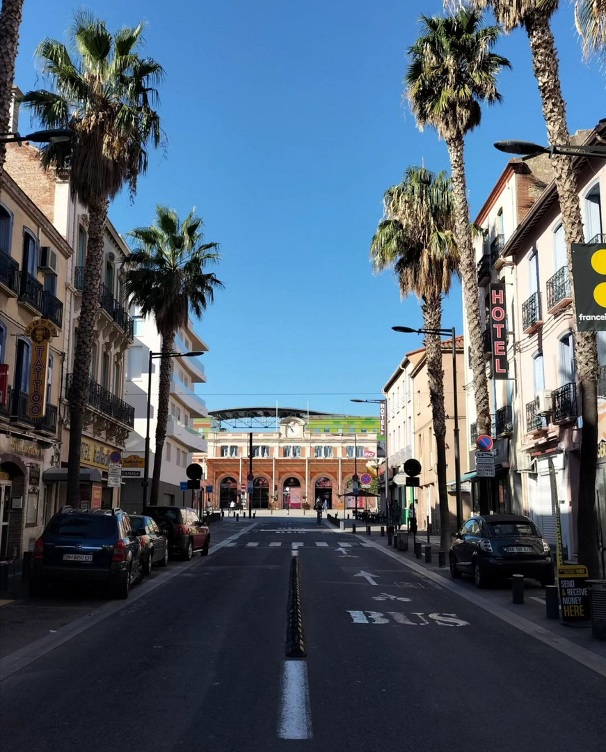 La gare de Perpignan, Pyrénées-Orientales, France 