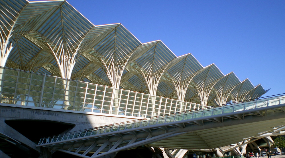 la gare d'Oriente à Lisbonne