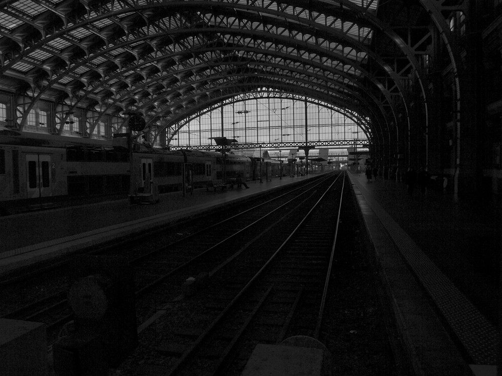 La gare en mouvement