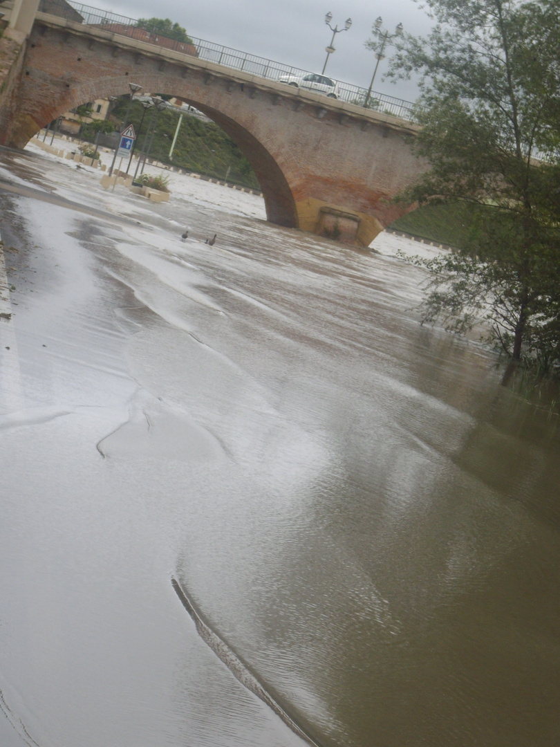 la Garonne en furie