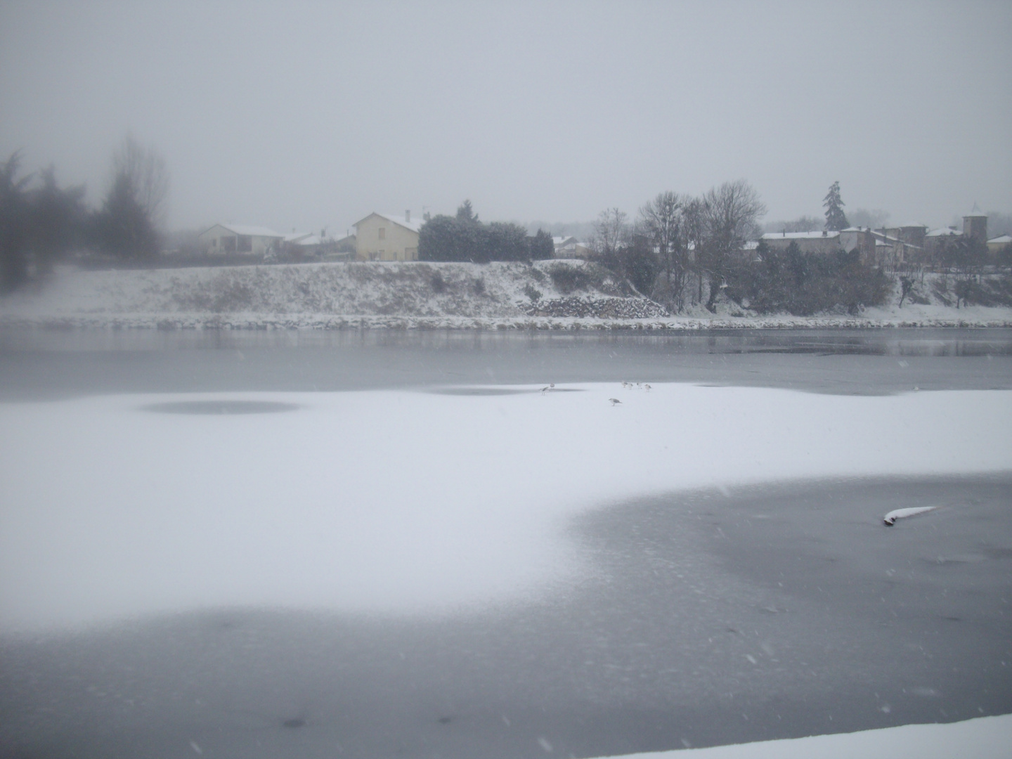 la Garonne se gèle