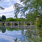 La Gélise et le pont roman à Barbaste (Lot-et-Garonne)