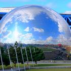 La Géode du parc de la Villette à Paris 19°.