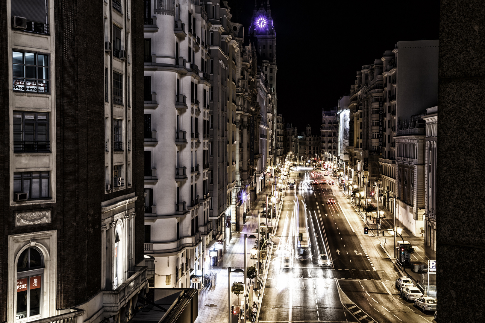 La Gran Via, Madrid.