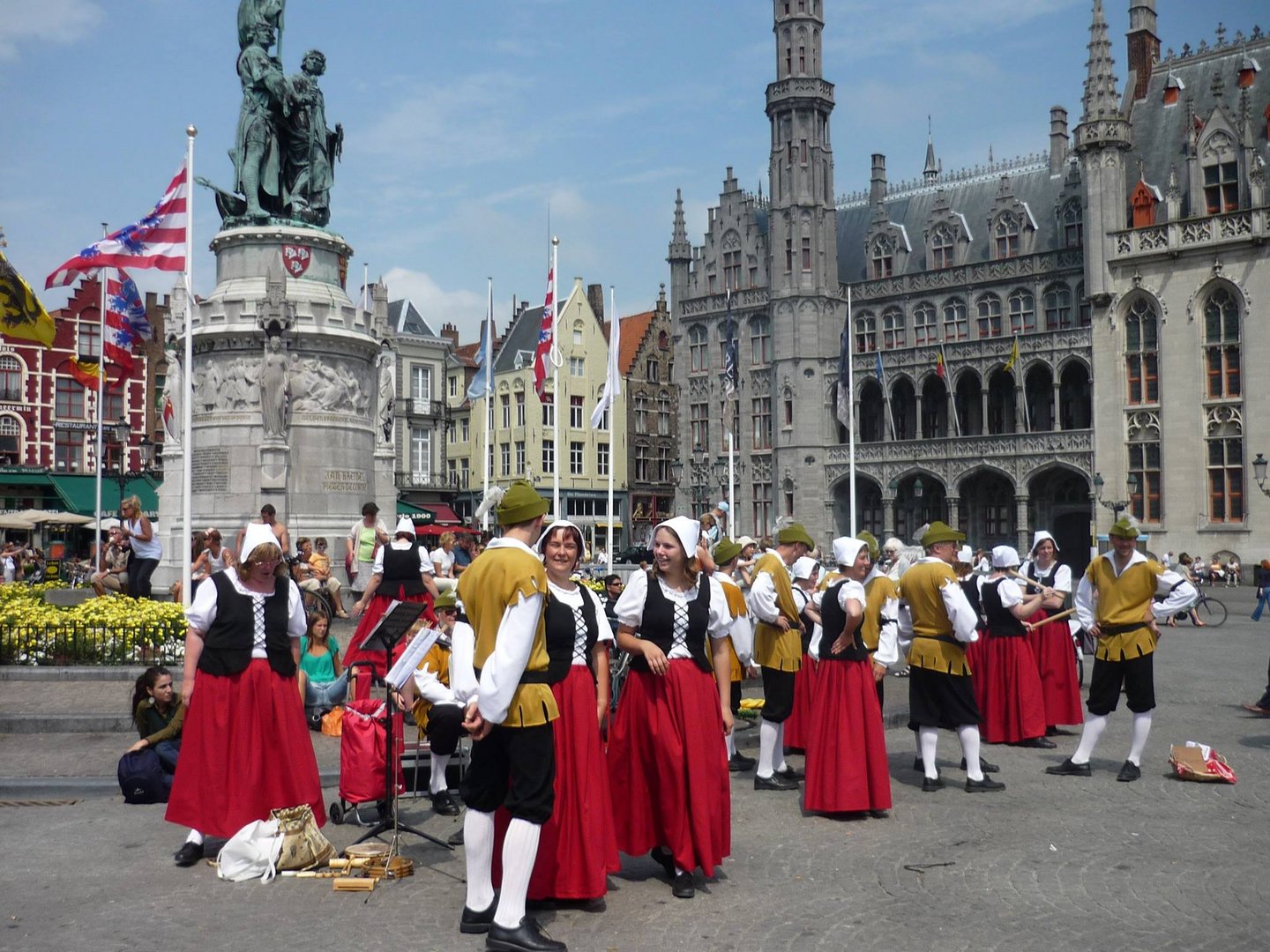 La Grand-Place de Bruges, juillet 2009