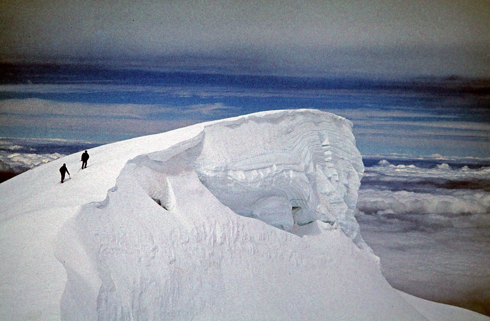 La Grande Bosse - der große Höcker am Bossesgrat Mont Blanc Endaufstieg