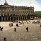 La grande piazza di Santiago de Compostela...