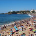 La Grande Plage et le phare, un jour d’affluence estivale