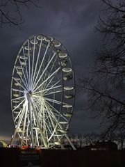 La grande roue de Parker’s Piece la nuit  --  Das Riesenrad von Parker’s Piece in der Nacht