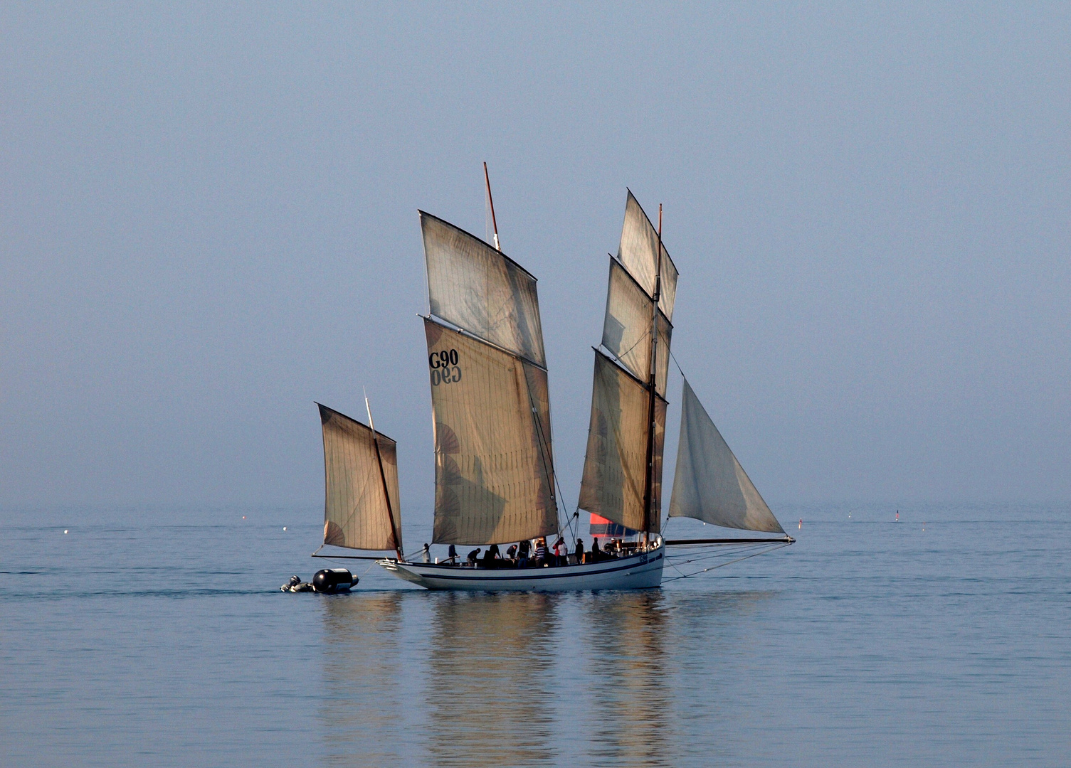 La "Granvillaise" en partance pour Chausey