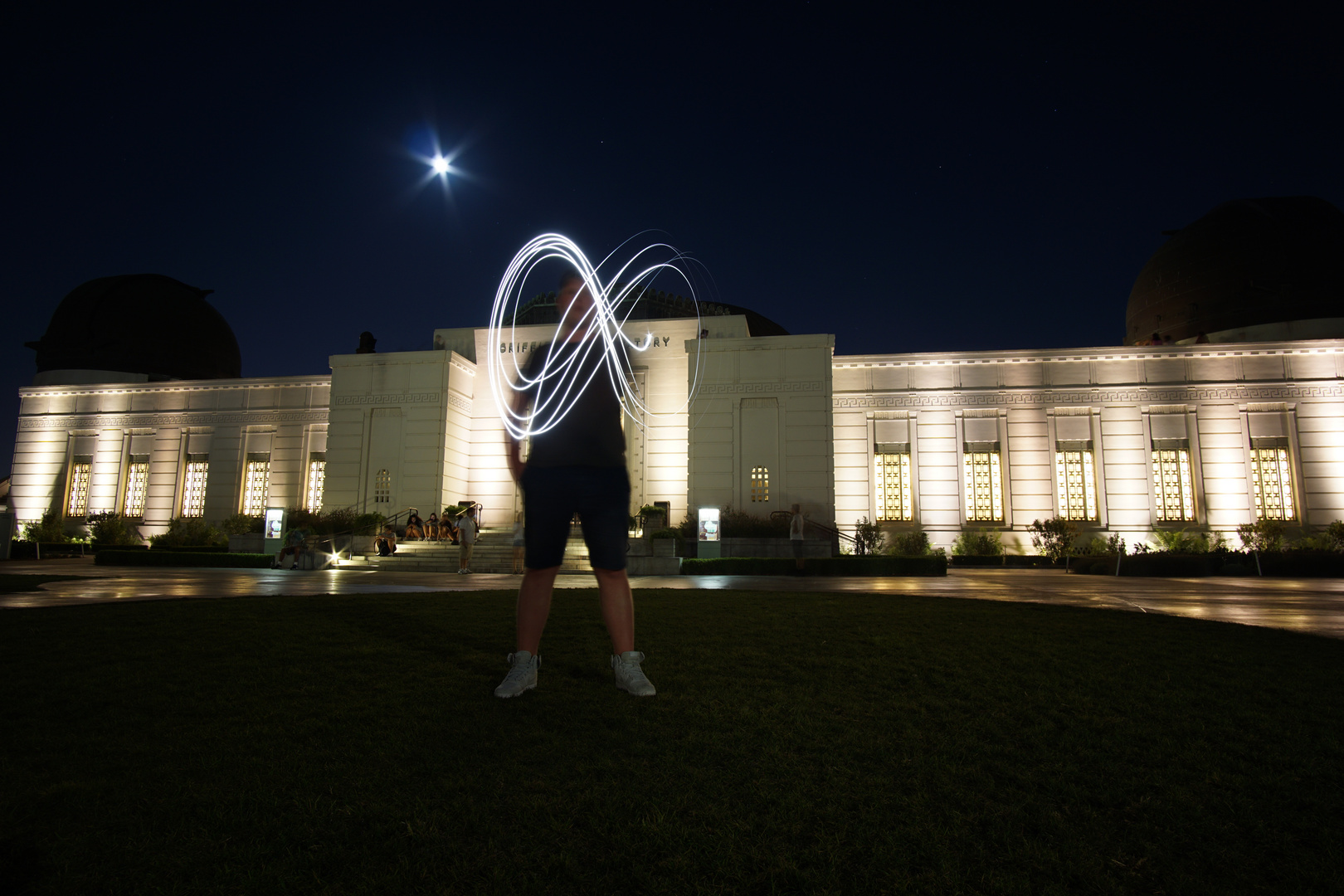 LA Griffith Observatory at night