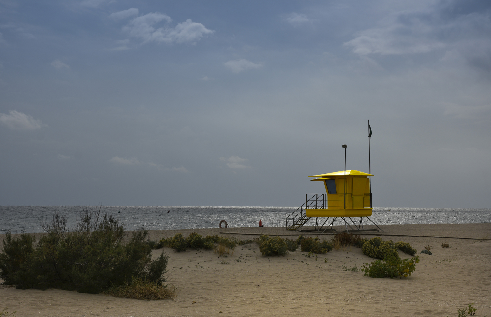 La guingueta del vigilant de la platja.