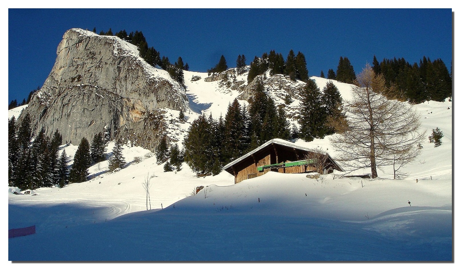 LA HAUT SUR LA MONTAGNE ! Y AVAIT UN VIEUX CHALET...........