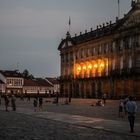 La hora azúl en La Plaza del Obradoiro. Santiago de Compostela.