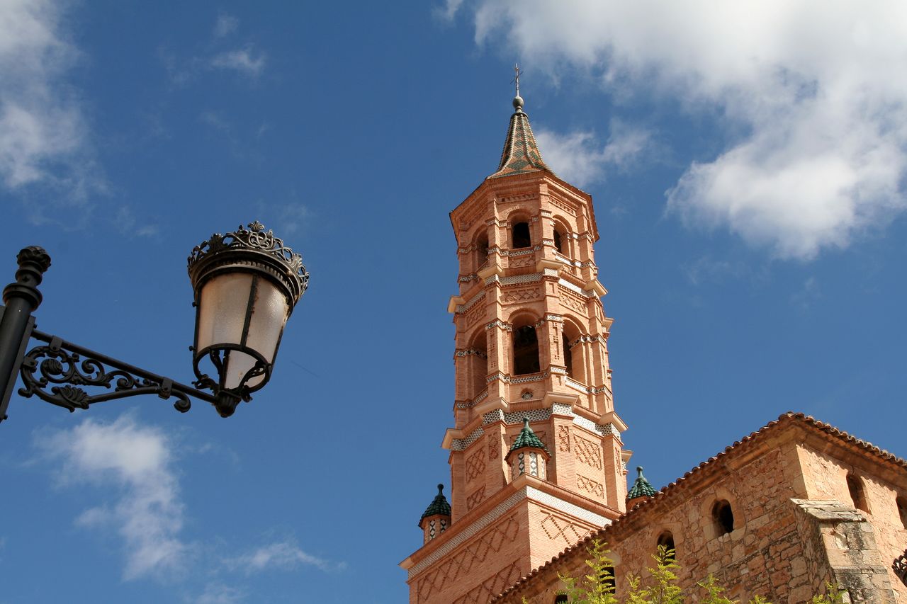 La iglesia de Monterde, de ladrillo, es de estilo mudéjar