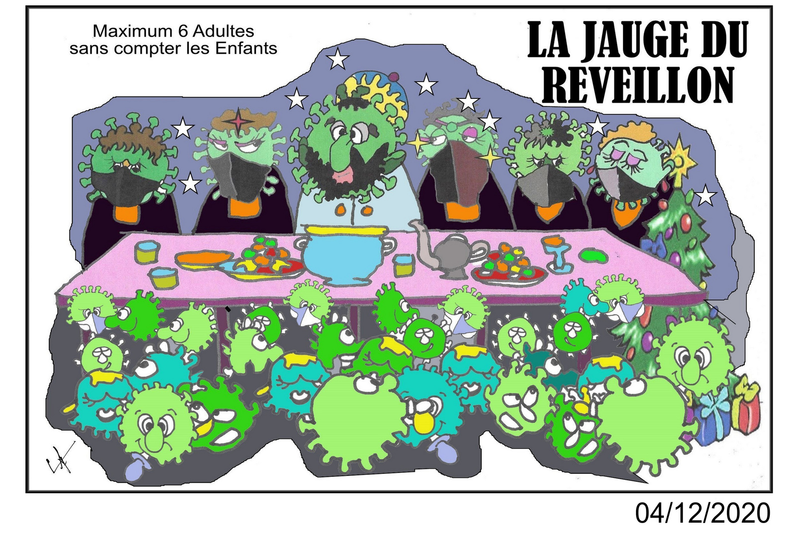 LA JAUGE DU REVEILLON ENCADRE DATE