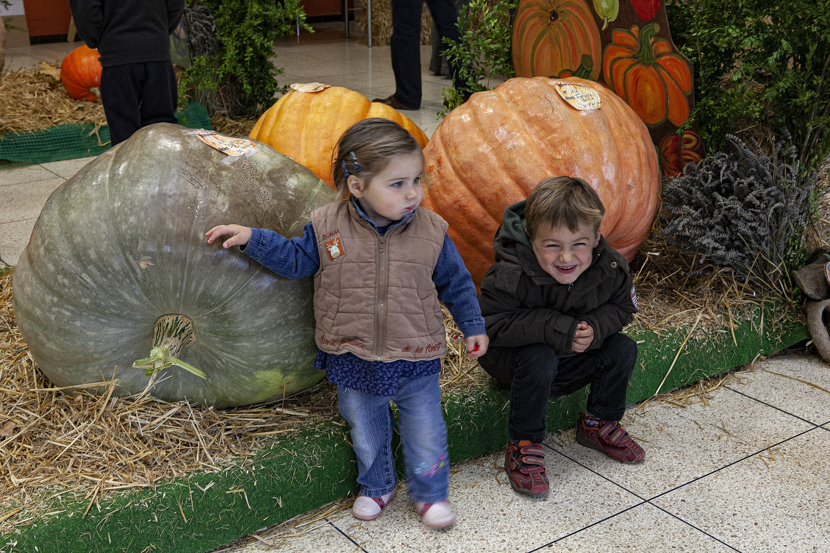 La joie à la fête de la courge 