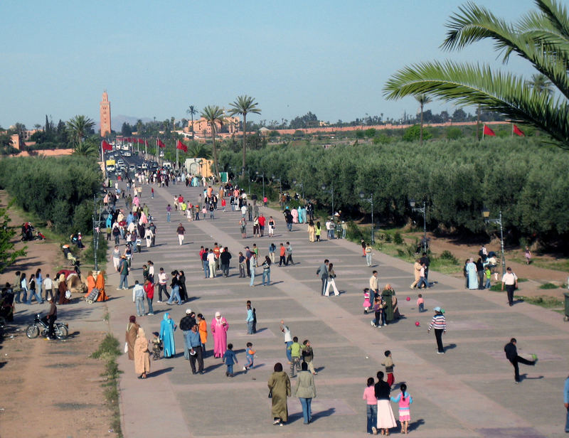 La Koutoubia vue depuis la Ménara...