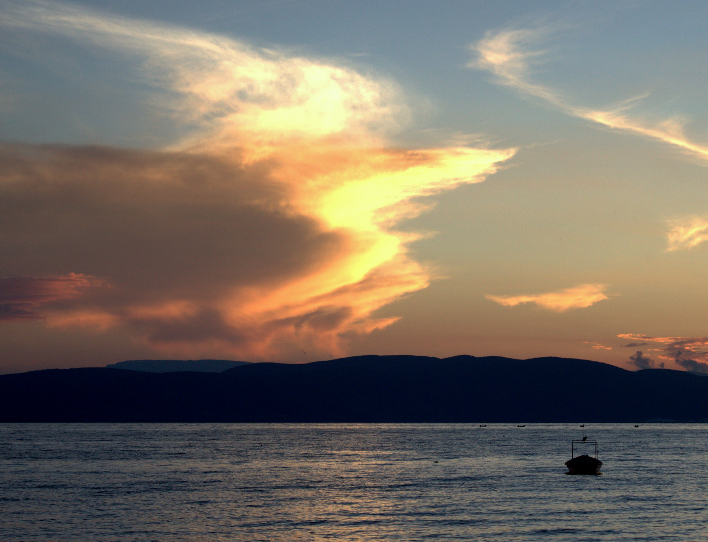 La laguna al atardecer