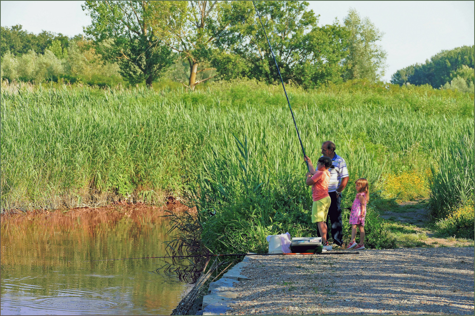 la leçon de pêche ....