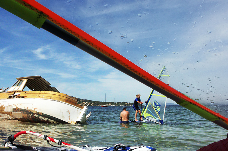 La leçon de planche a voile